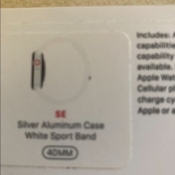 Apple Watch SE 40MM with Silver Milanese Band and White Sport Band - Picture 6 of 7